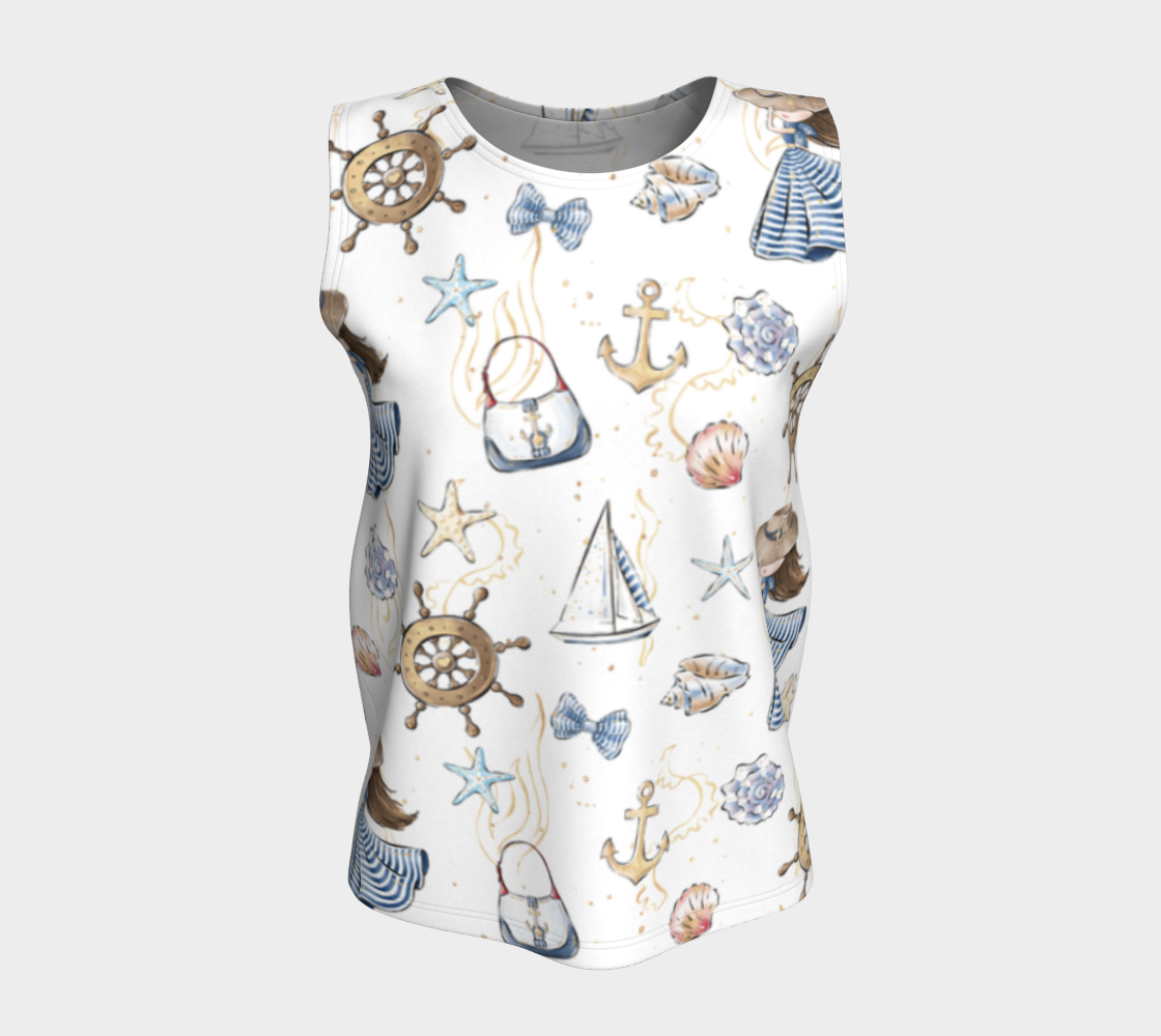 Sailor Girl Relaxed Fit Tank Top