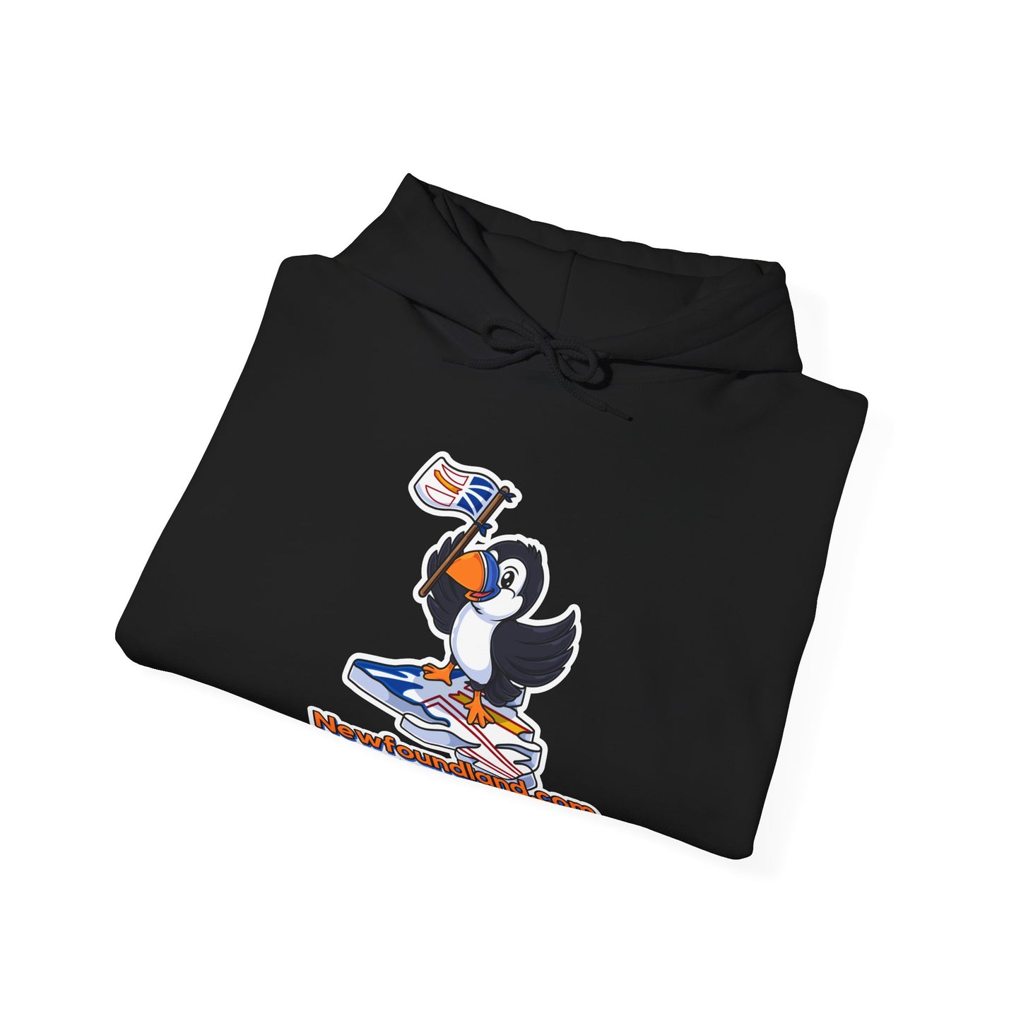 Newfoundland Puffin with Flag Hoodie