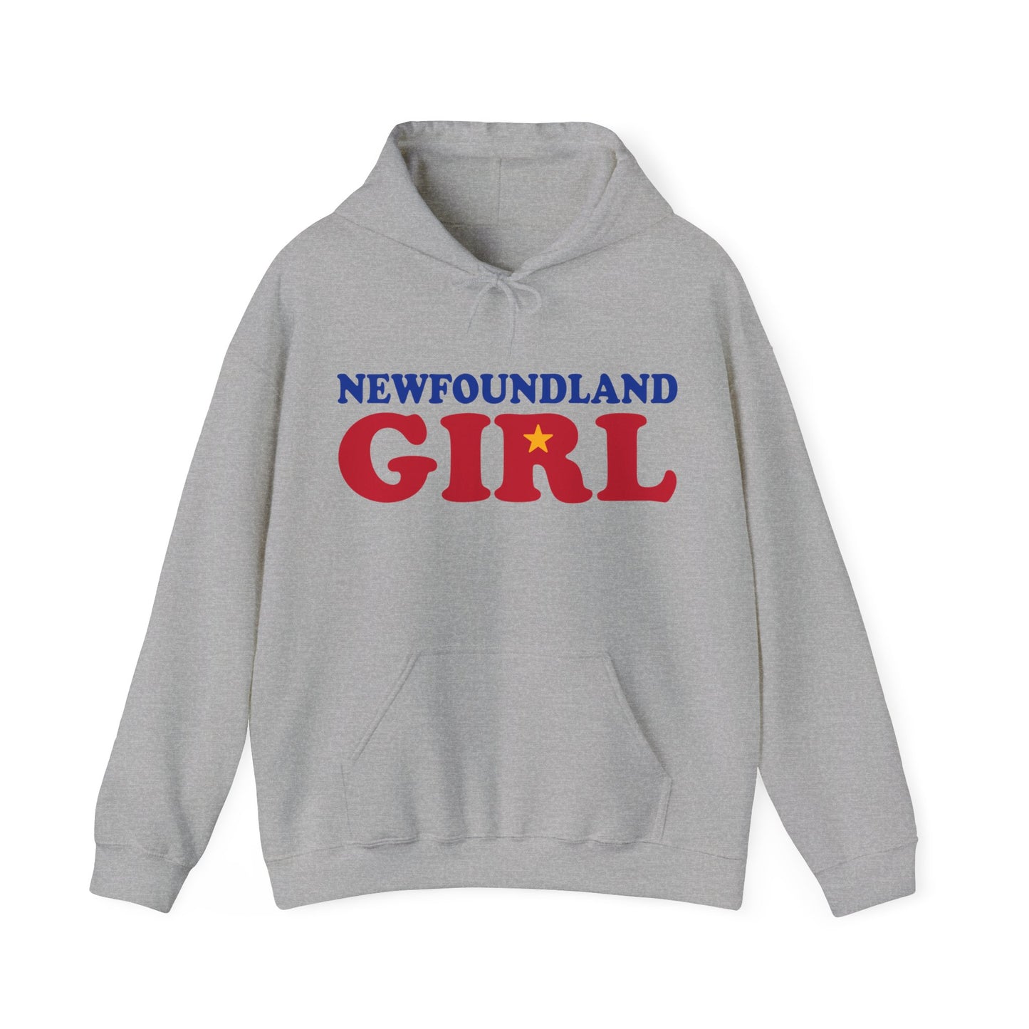 Gray Newfoundland Girl Hoodie