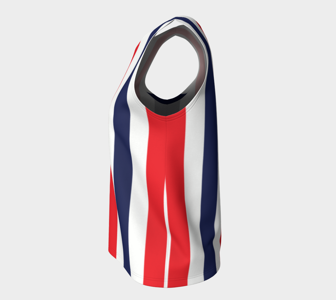 Red, White & Blue Relaxed Fit Tank Top