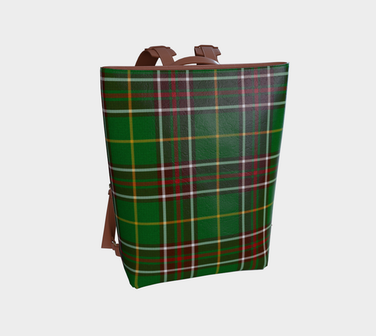 Newfoundland Tartan Vegan Leather Backpack