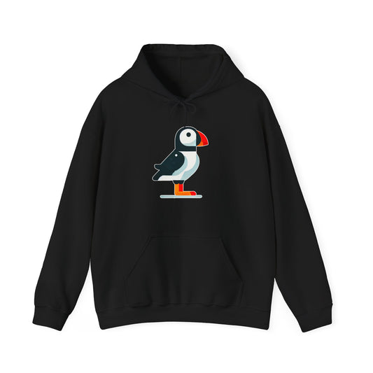 Minimalist Puffin Illustrationo Hoodie