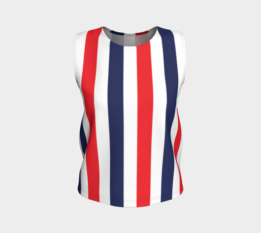 Red, White & Blue Relaxed Fit Tank Top