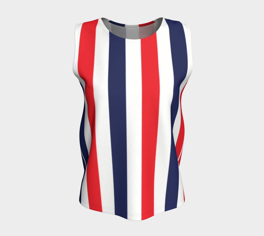 Red, White & Blue Relaxed Fit Tank Top