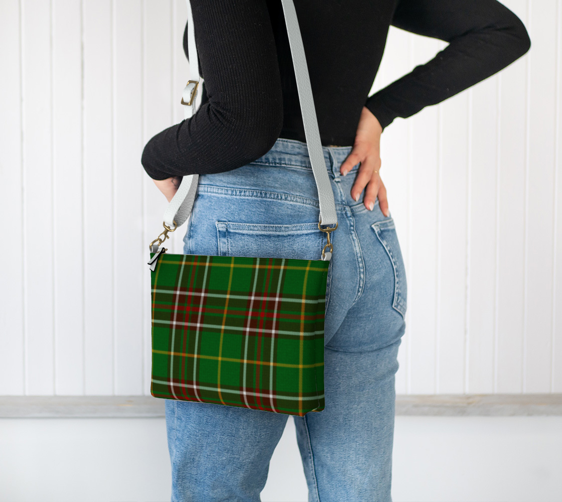 Vegan Leather Tartan Purse